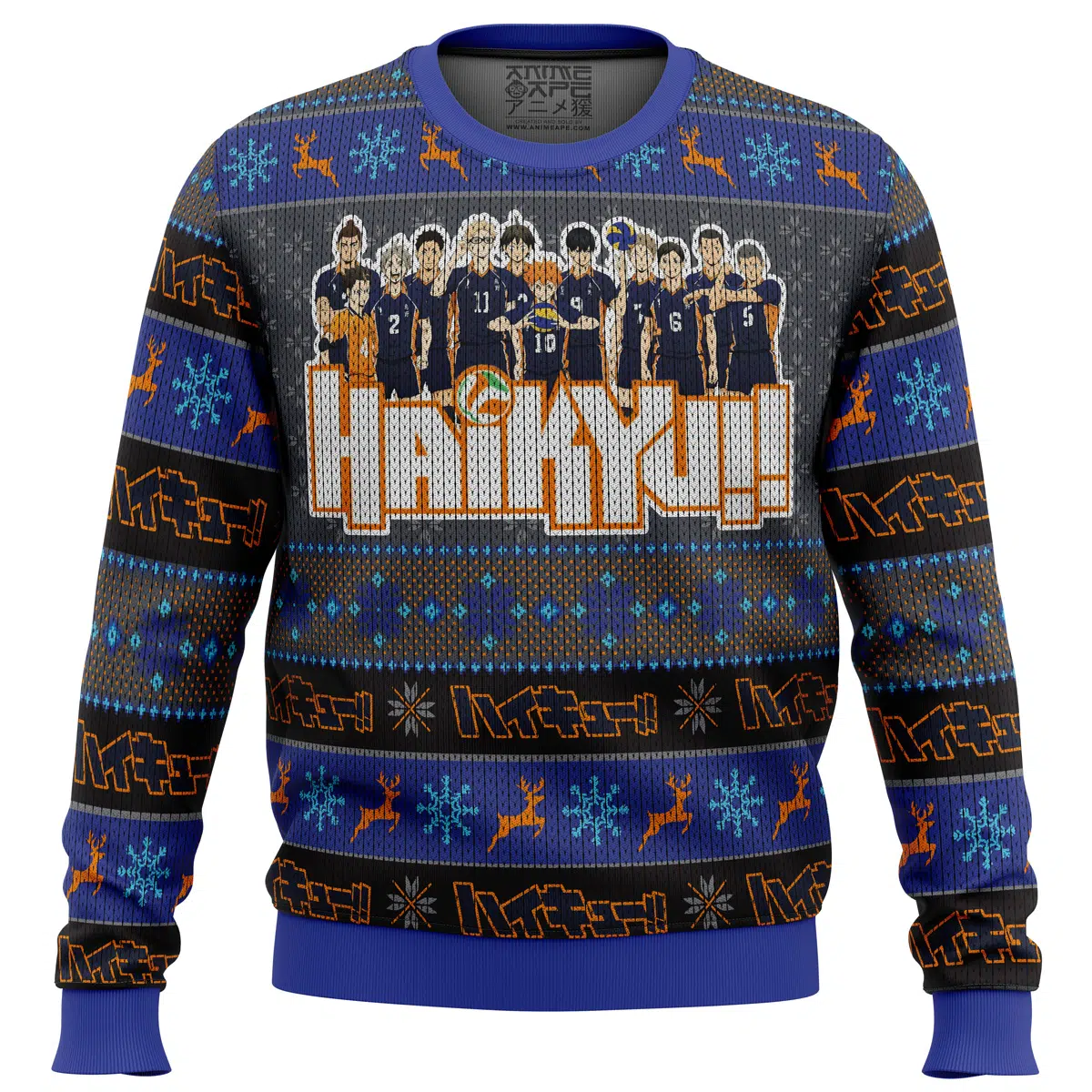 Karasuno High Haikyuu men sweatshirt FRONT mockup - Haikyuu Stuff
